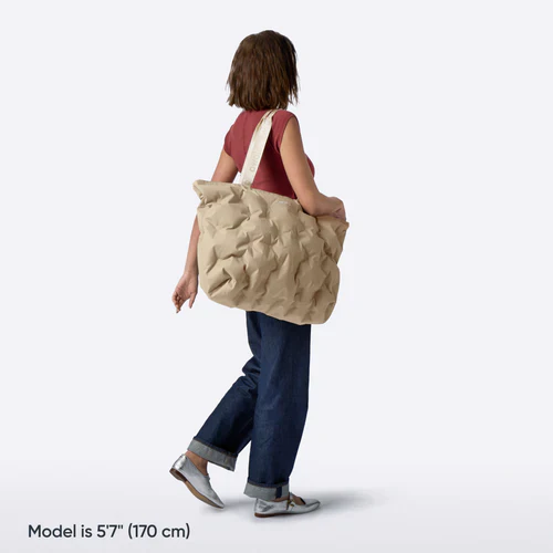 Owala The Cloud Inflatable insulation. Packs flat. 16L capacity Beige Babe