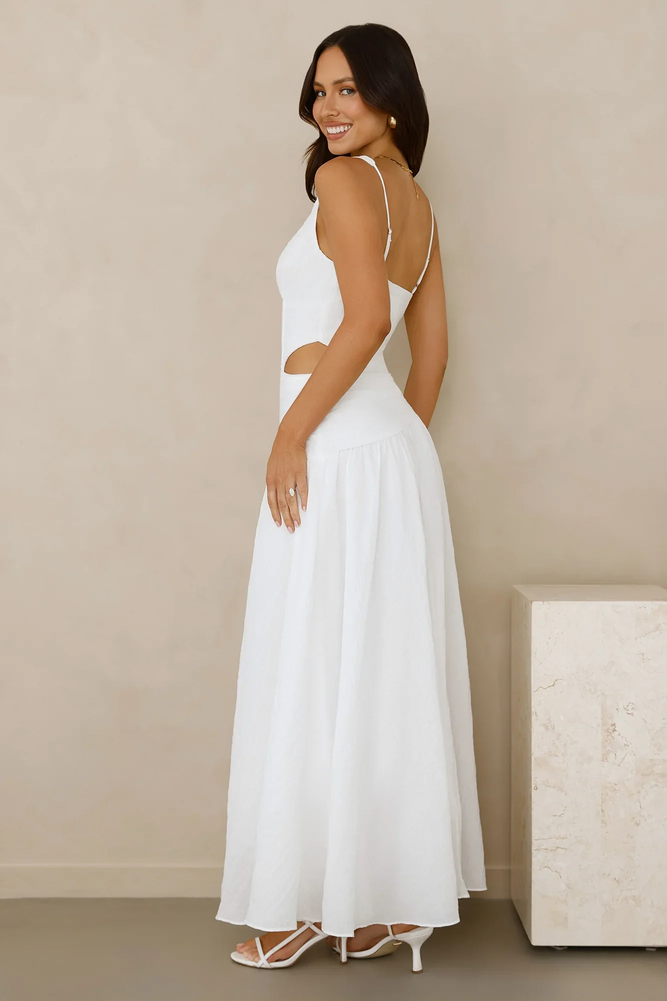 Ballet Babe Maxi Dress White - luluinthesky