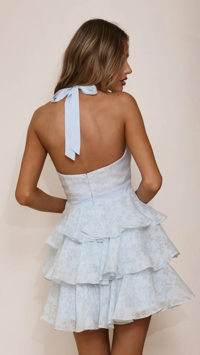 Riana Mini Dress - Blue