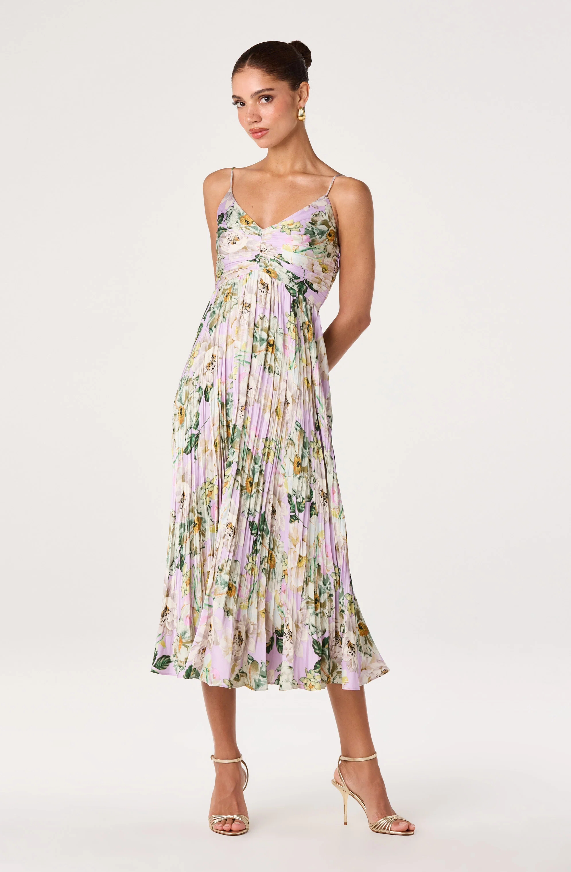 Maeve Pleated Midi Dress