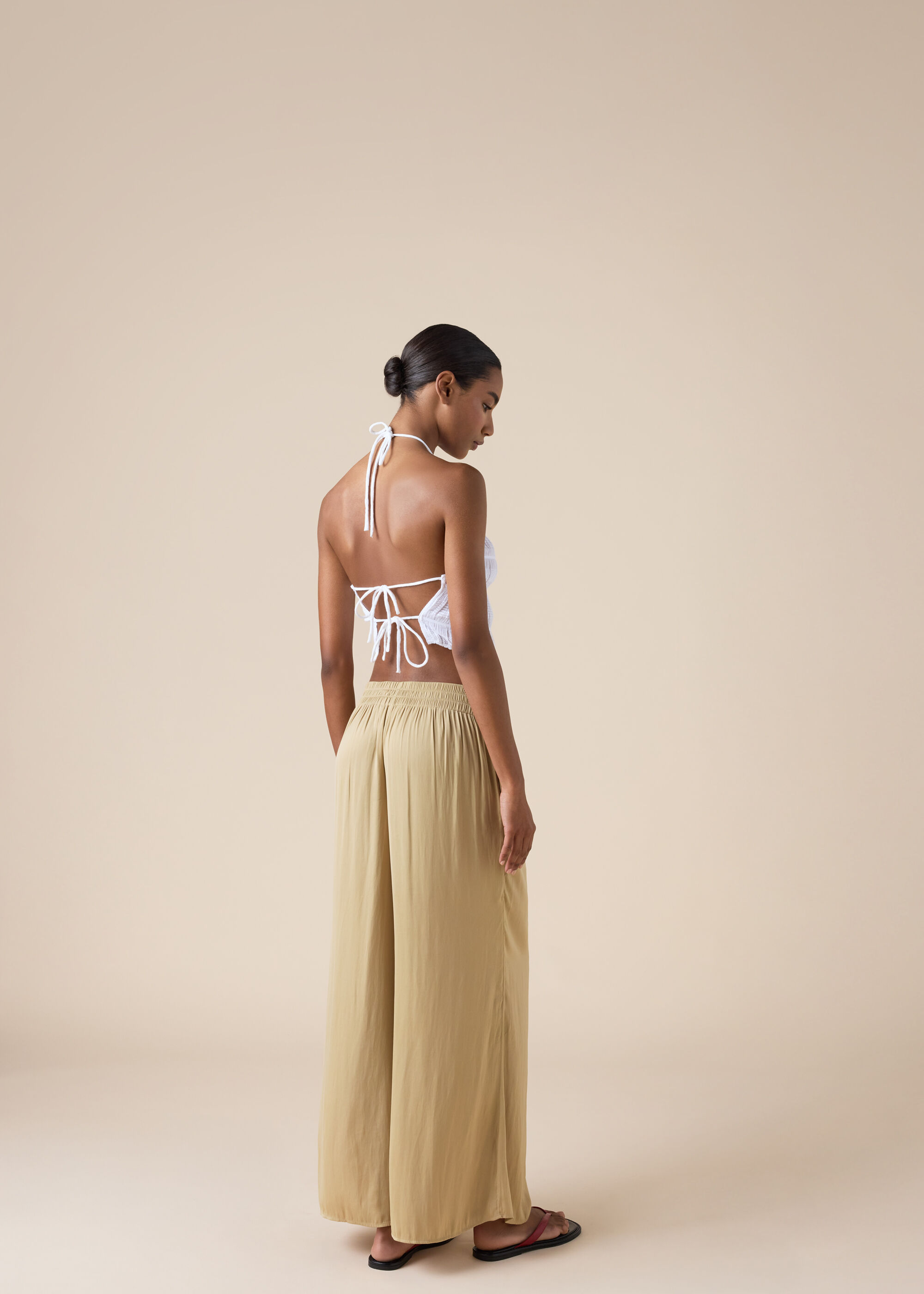 Shiny Palazzo Pants