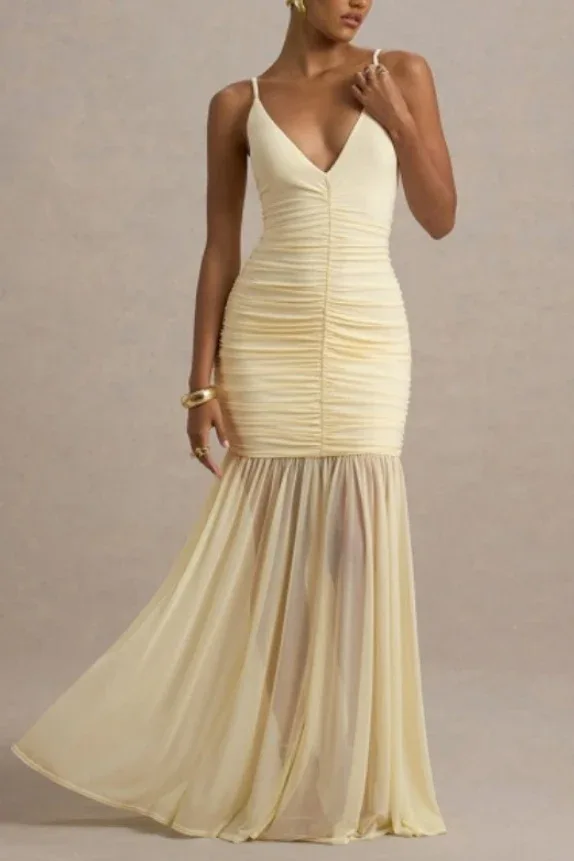 Mermaid Maxi Stretch Formal Evening Dresses 937452234687
