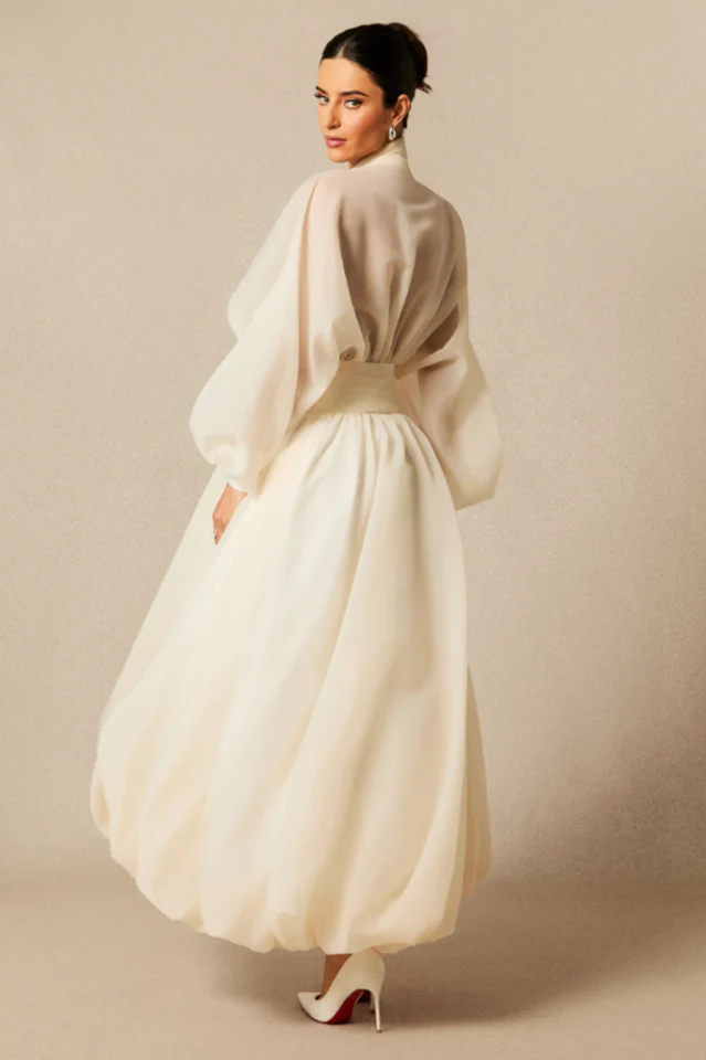 Lilly Puff Sleeve Maxi Dress
