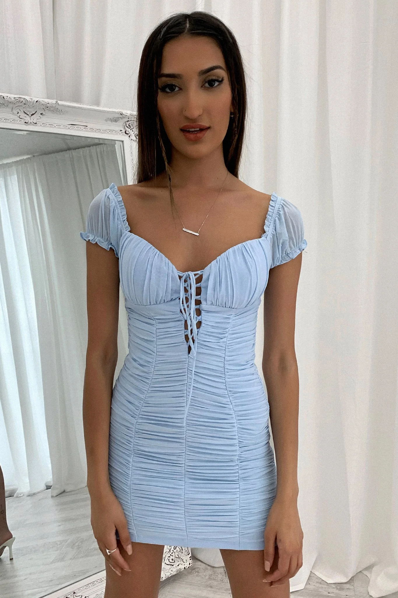 Meeta Dress - Light Blue