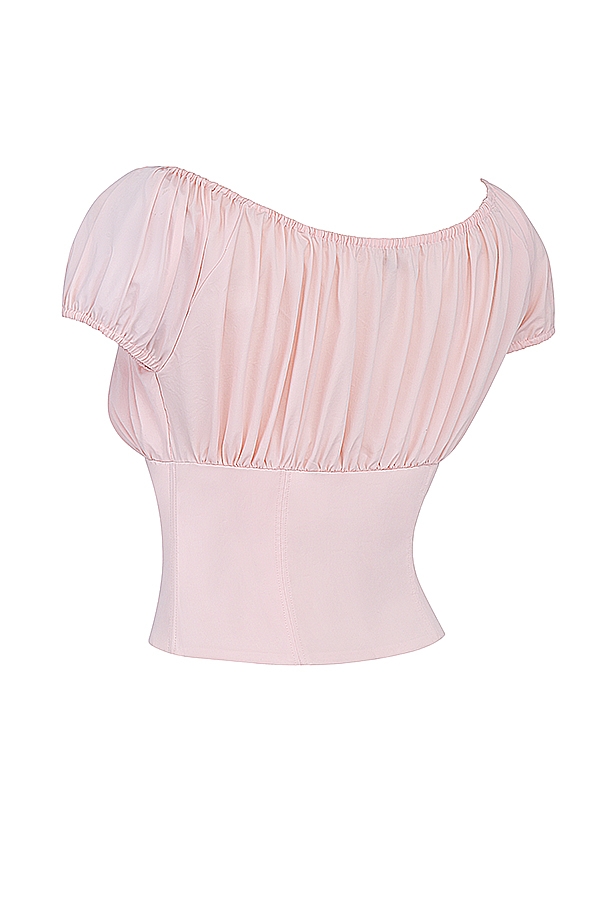 Baby Pink Gathered Top