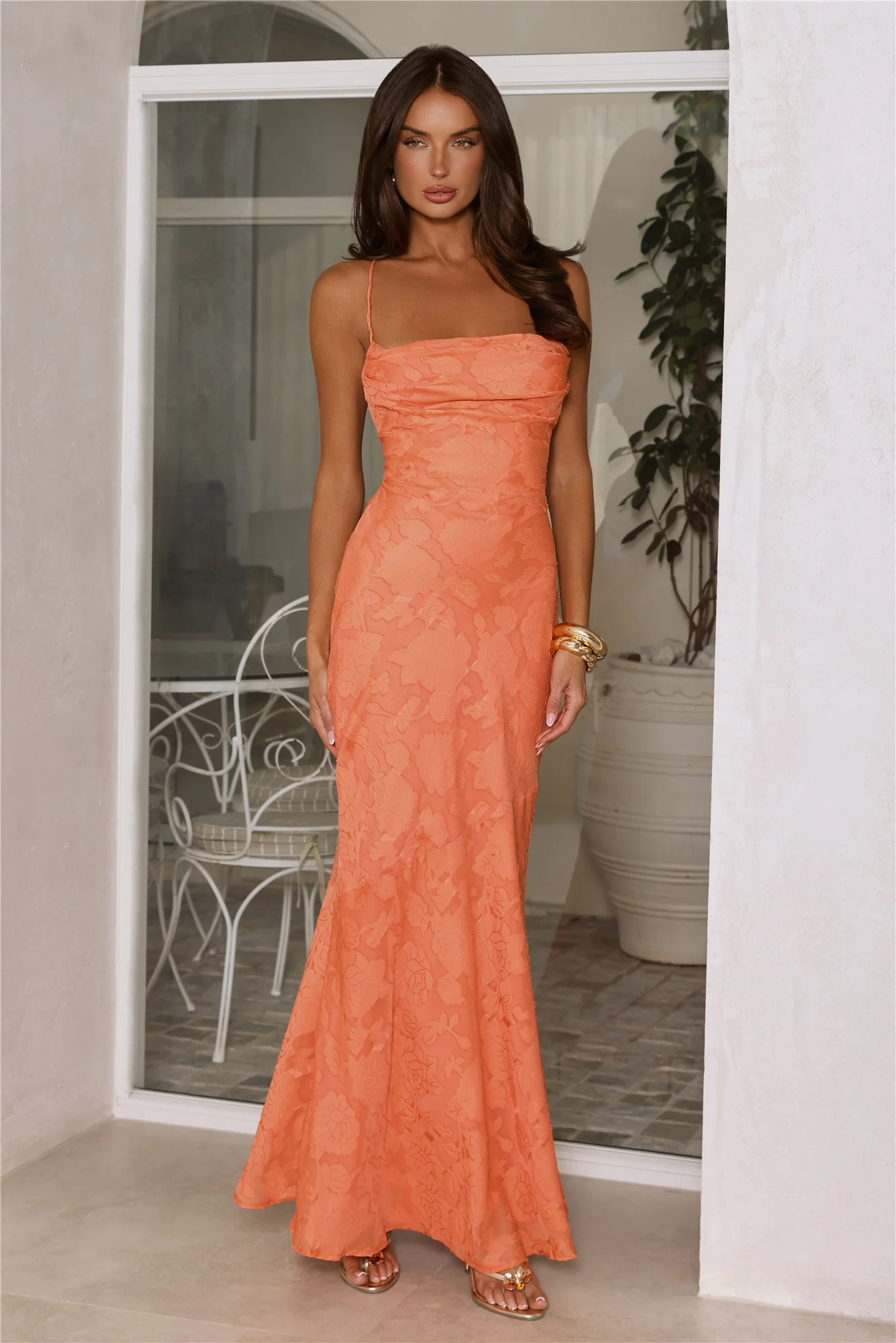 Bridge To Wonderland Maxi Dress Orange