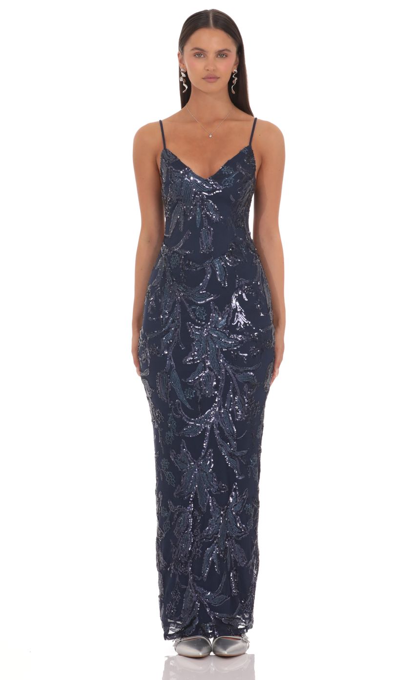 Gabriella Sequin Maxi Dress