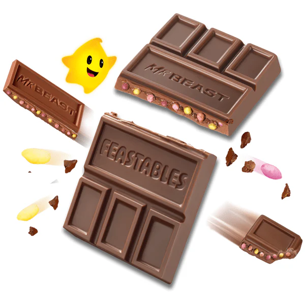 MrBeast Feastables Super Mario Galaxy Crunch Chocolate (60g) – Limited Edition Crispy Chocolate Bar