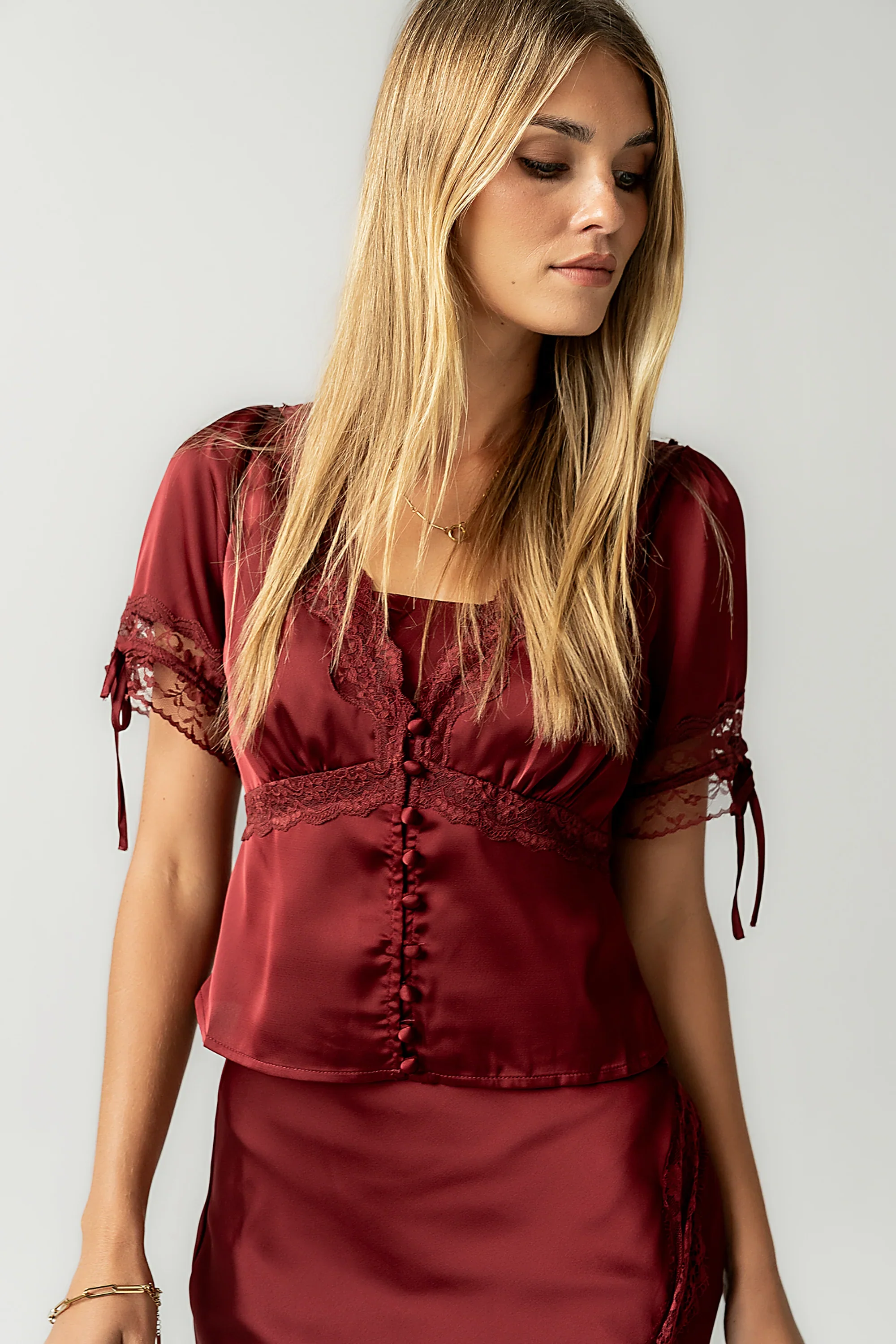 Hatton Lace Trim Blouse