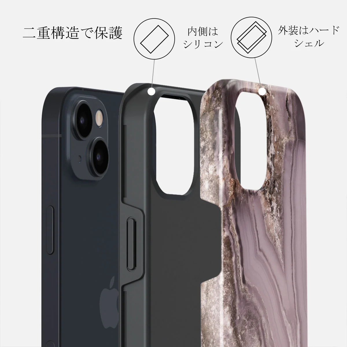 Golden Taupe - Fashion iPhone 13 Mini ケース