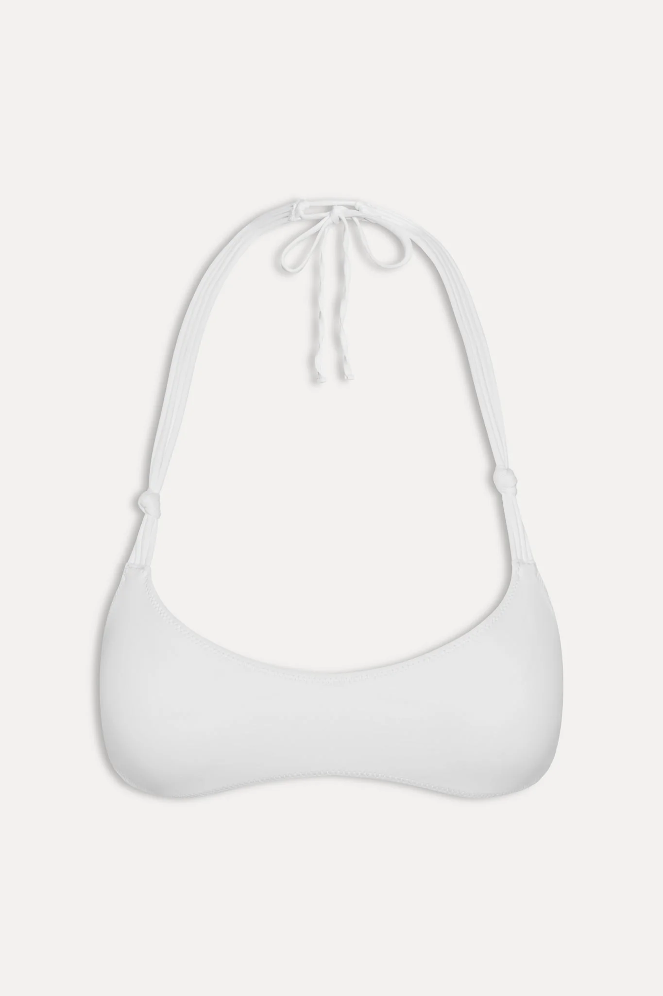 x JENNIE Hana Halter Bikini Top - Optic White