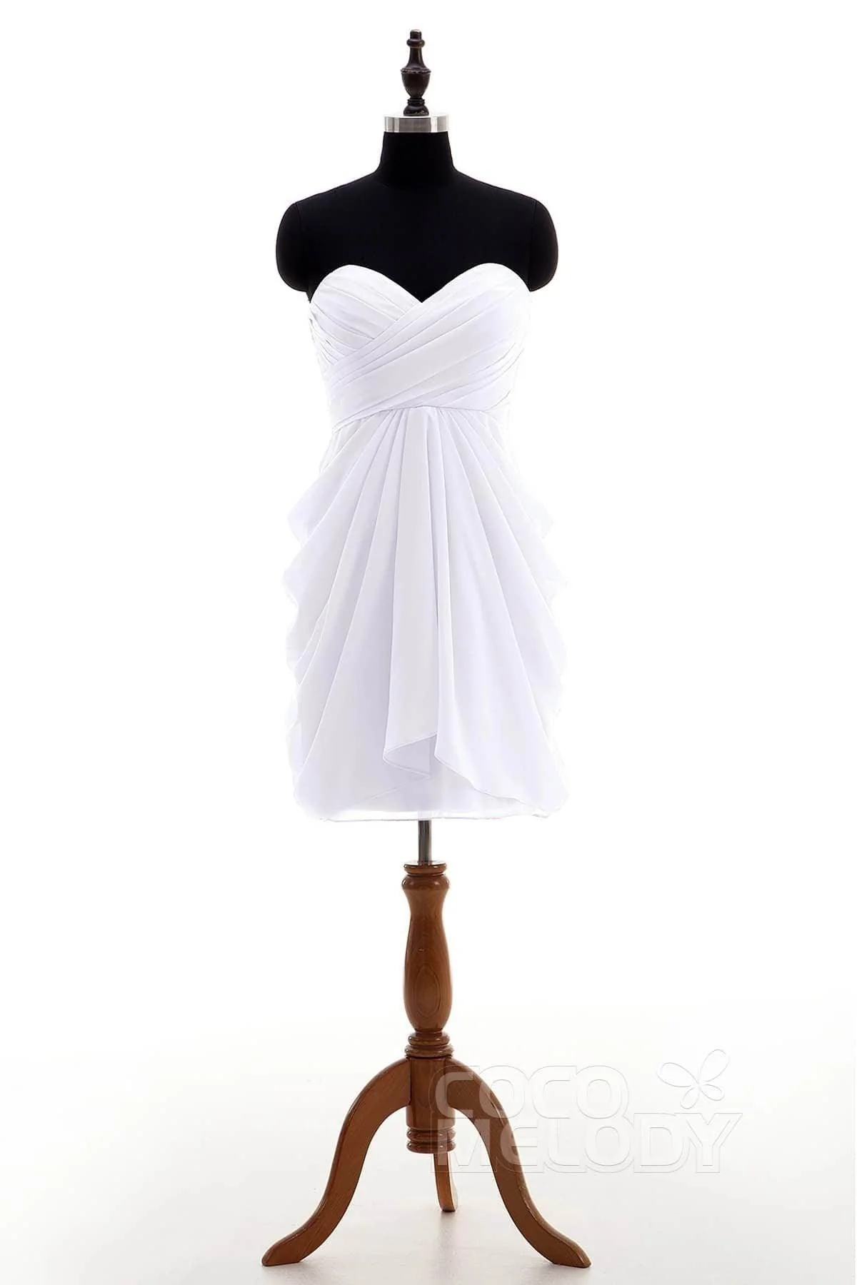 Sheath-Column Knee Length Chiffon Bridesmaid Dress NB2746