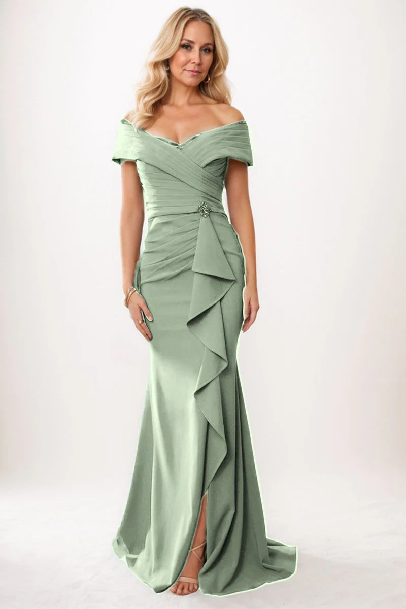 Trumpet-Mermaid Maxi Chiffon Mother Dress CM0245