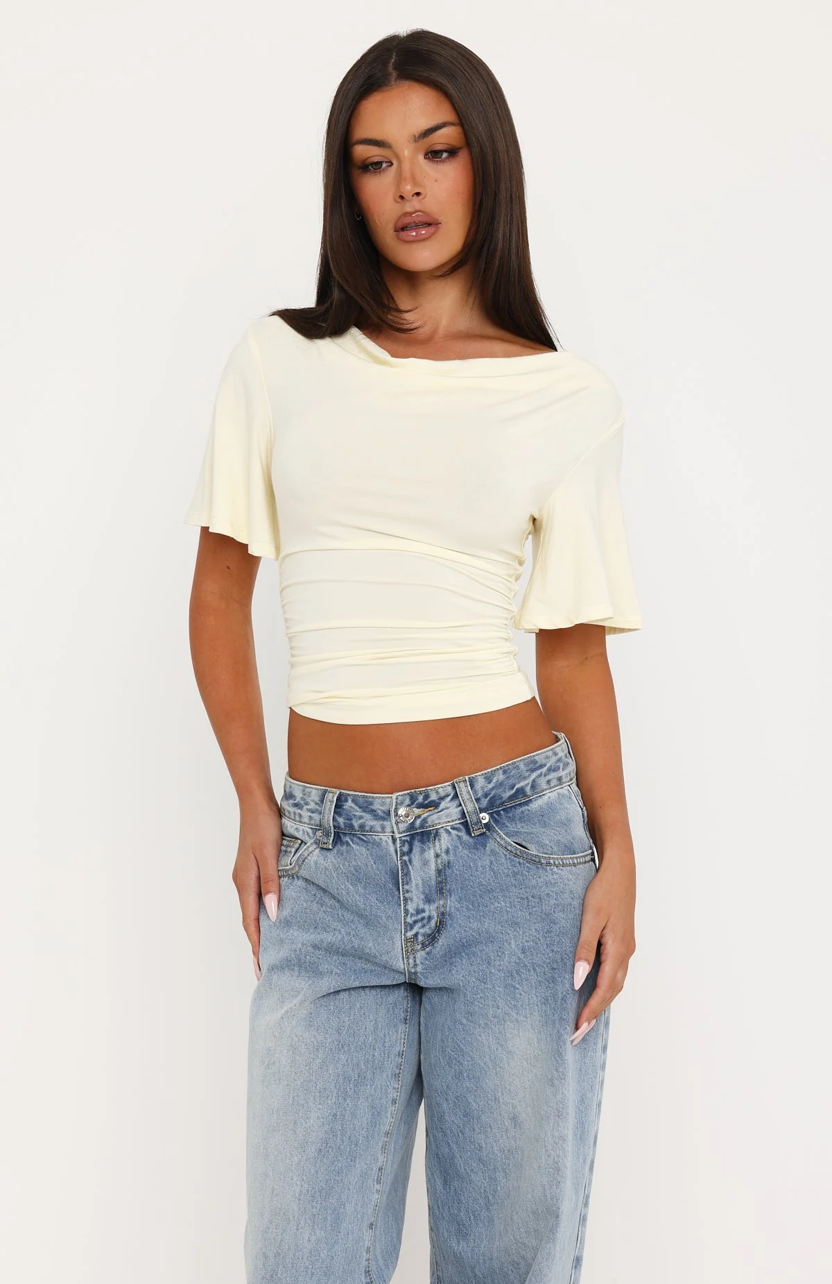 Cool Down Short Sleeve Top Butter