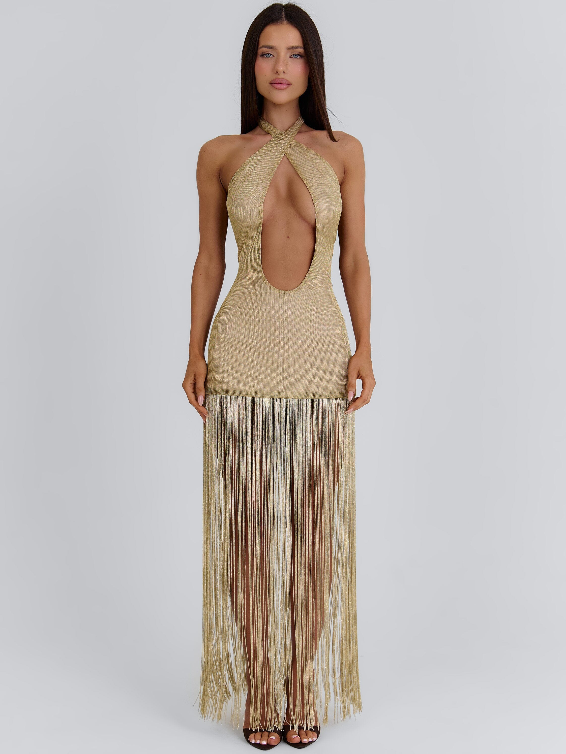 VIVVIAN MAXI DRESS GOLD