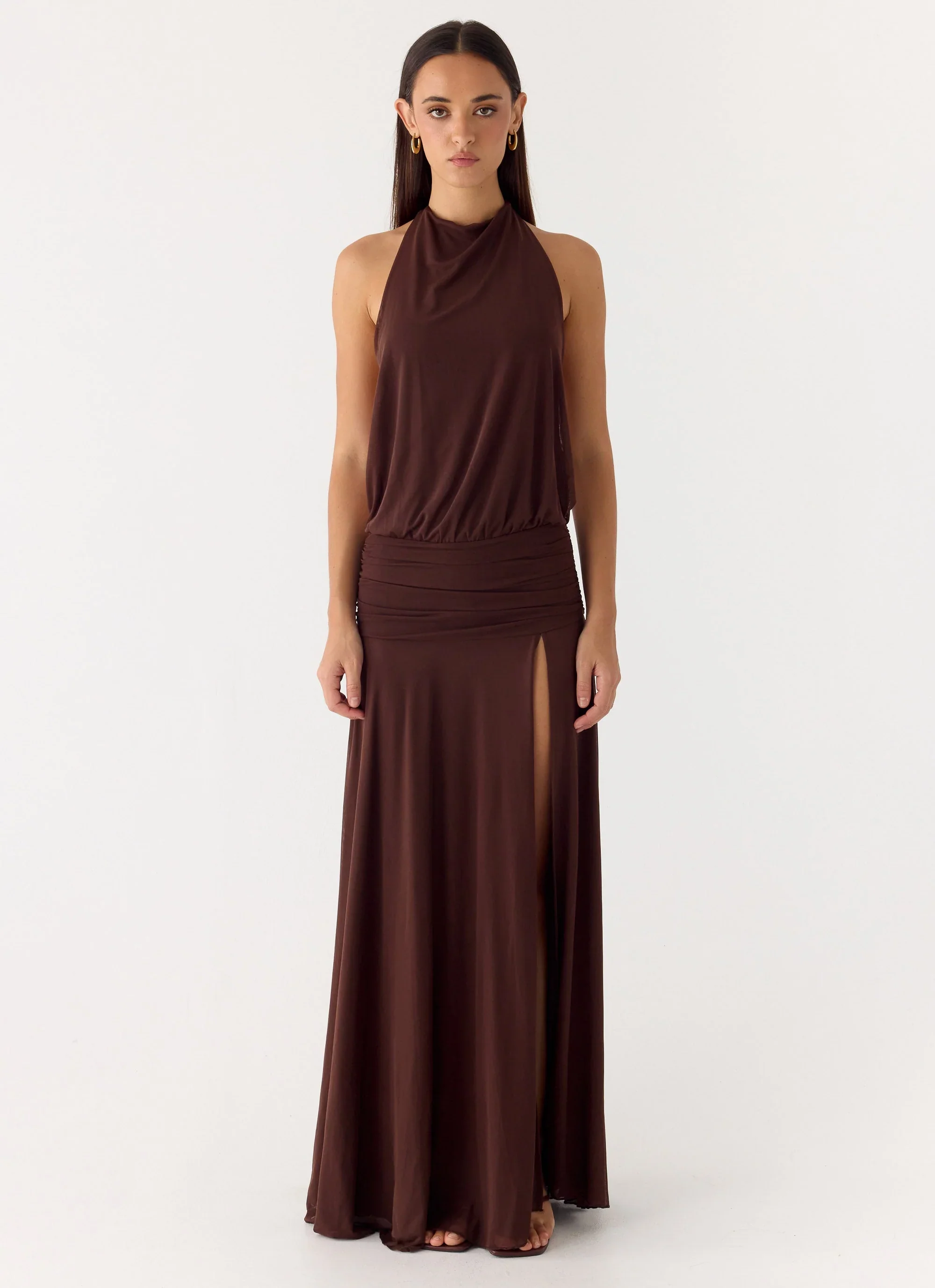 All This Aura Maxi Dress - Chocolate