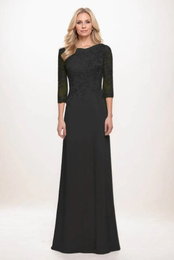 A-Line Maxi Chiffon Mother Of The Bride Dress CM0313