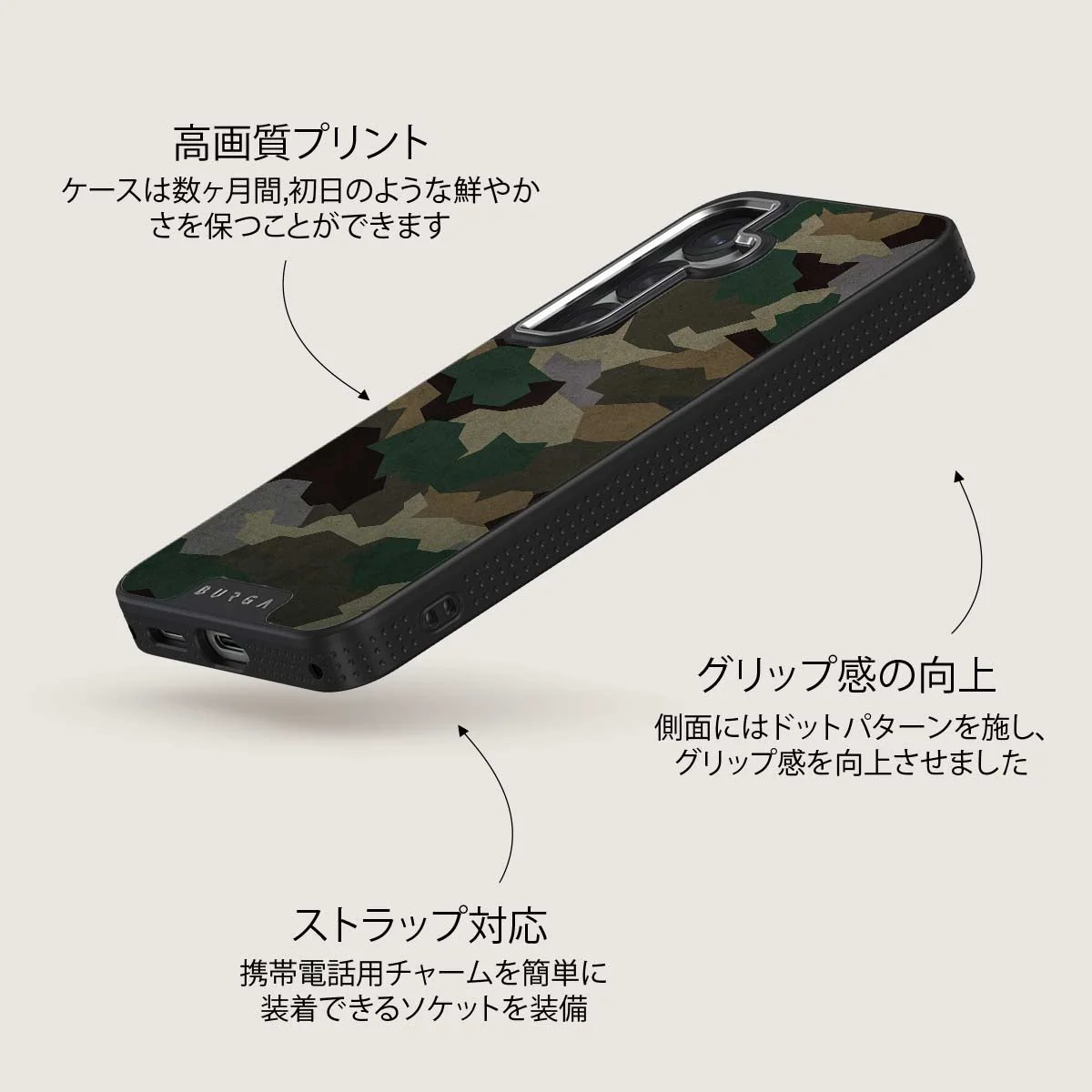 Tropical Green Camo - Samsung Galaxy S25 Plus ケース