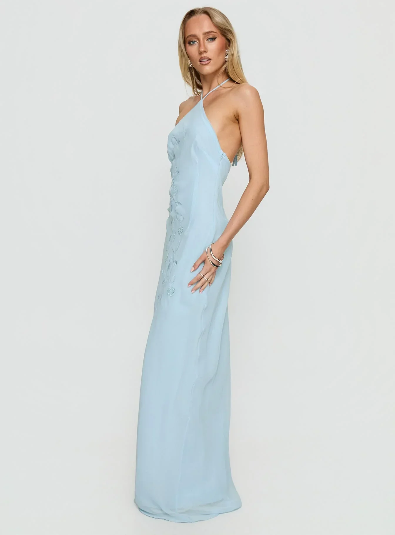 Epilogues Arrowhead Maxi Dress Blue - luluinthesky