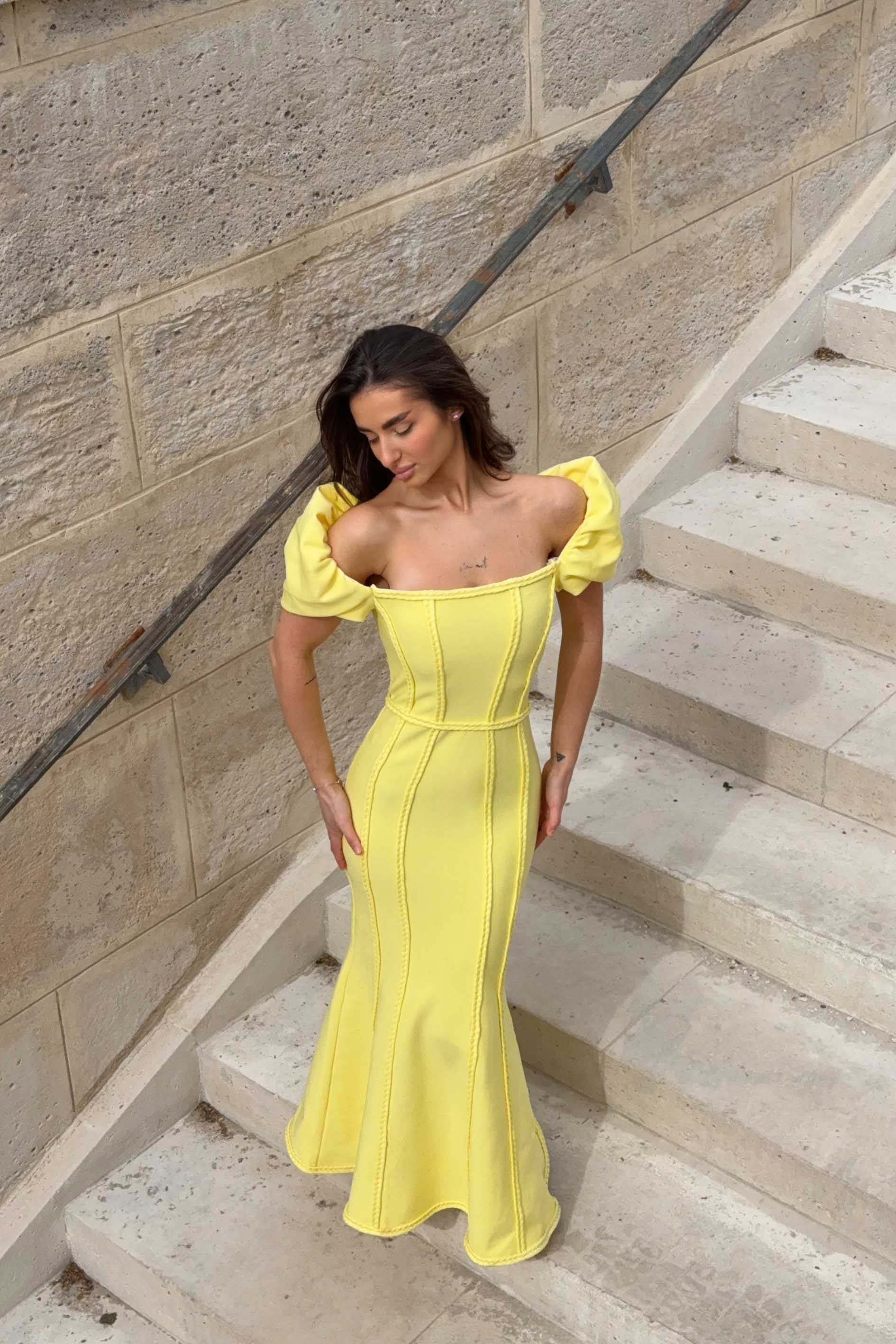 Katlyn Maxi Dress in Yellow