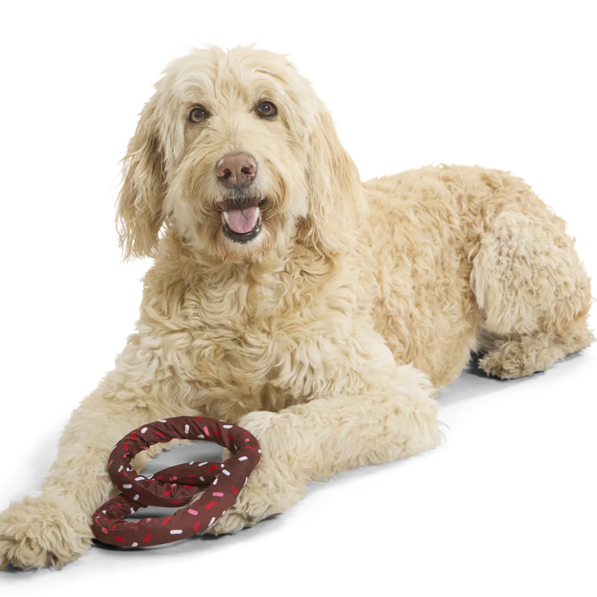 Chocolick Pretzel Plush Extra-Large Tug Dog Toy