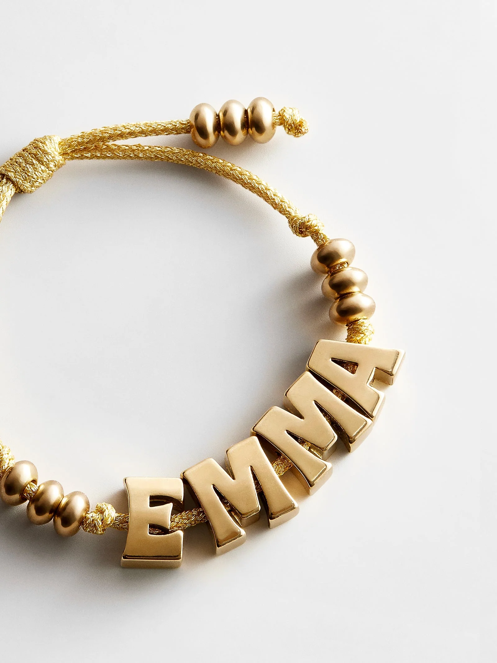 Oversized Waterproof Custom Name Bracelet - Gold