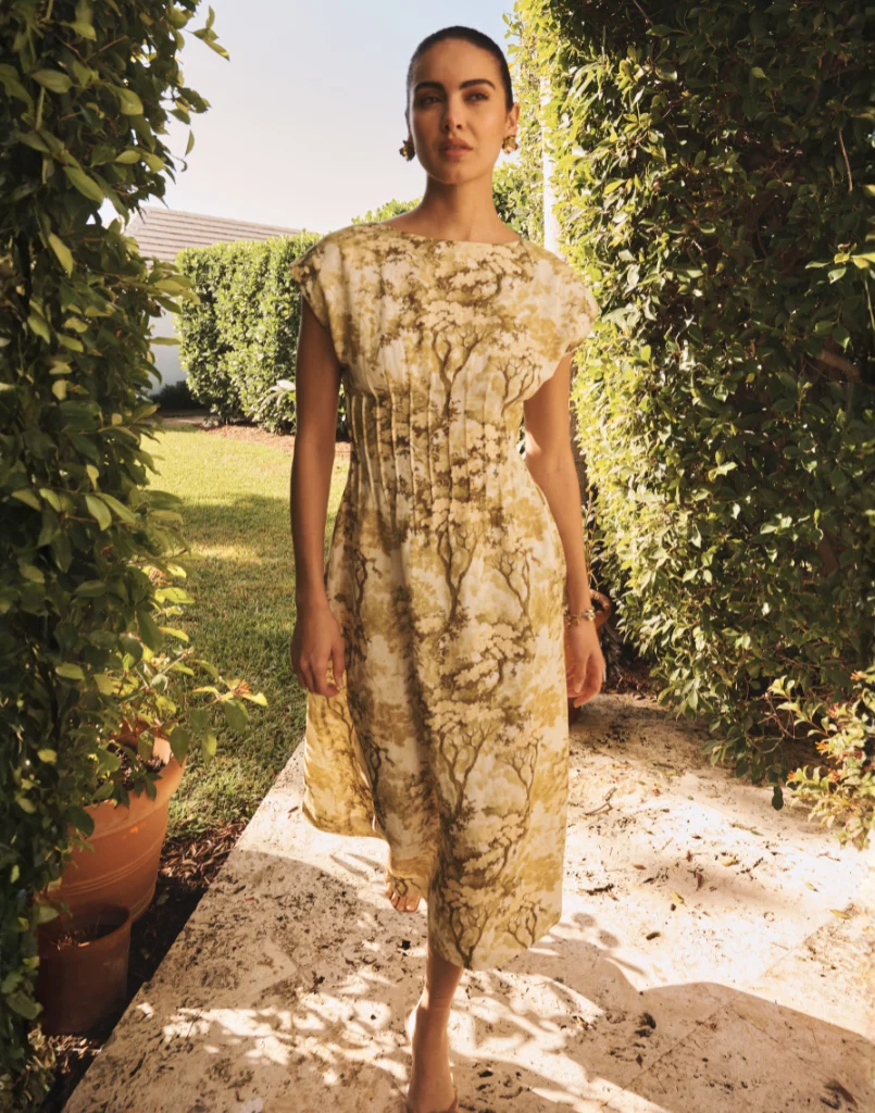 Quinn Pintuck Midi Dress