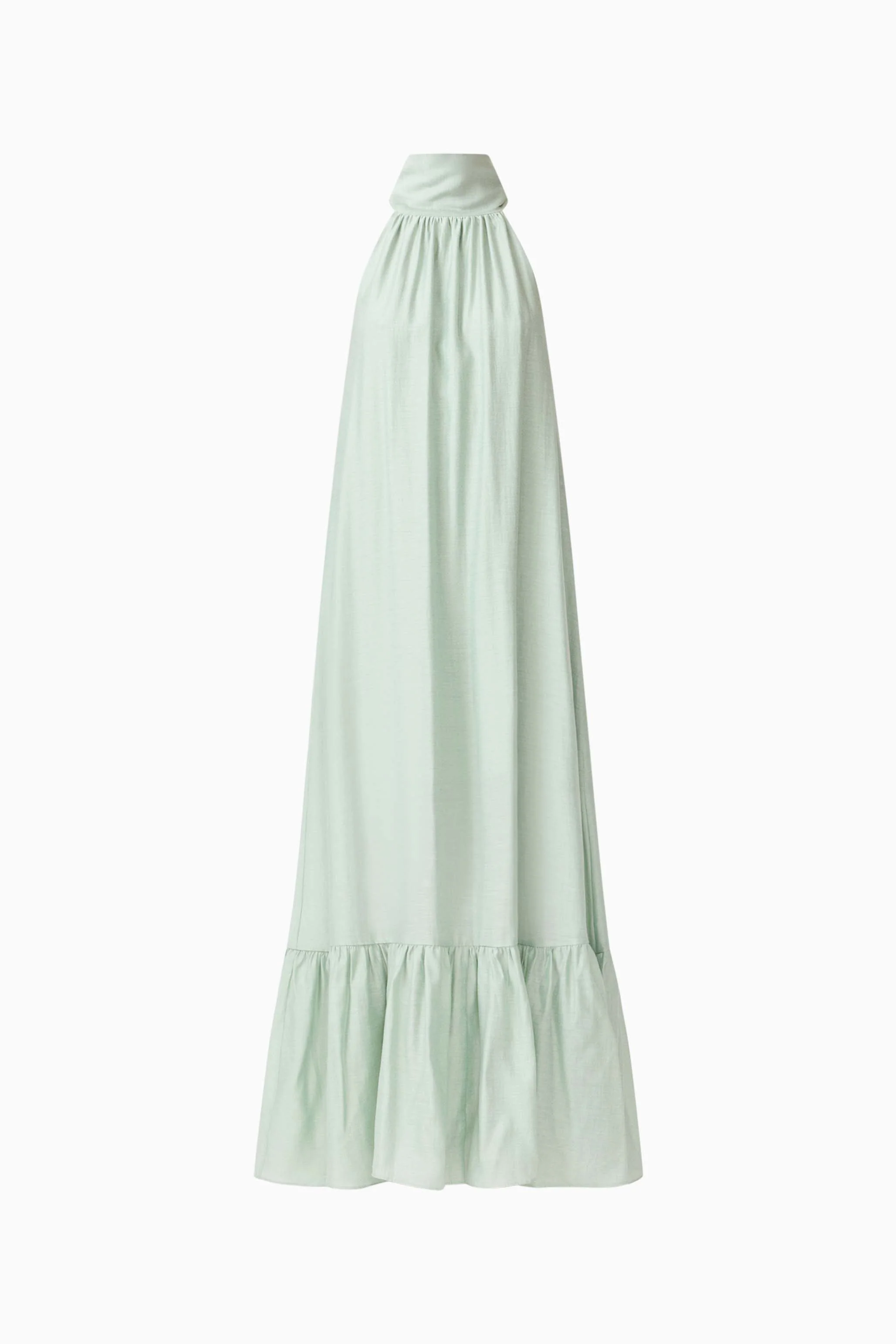 CURAAE Isaline Halter Maxi Dress in Sage Green