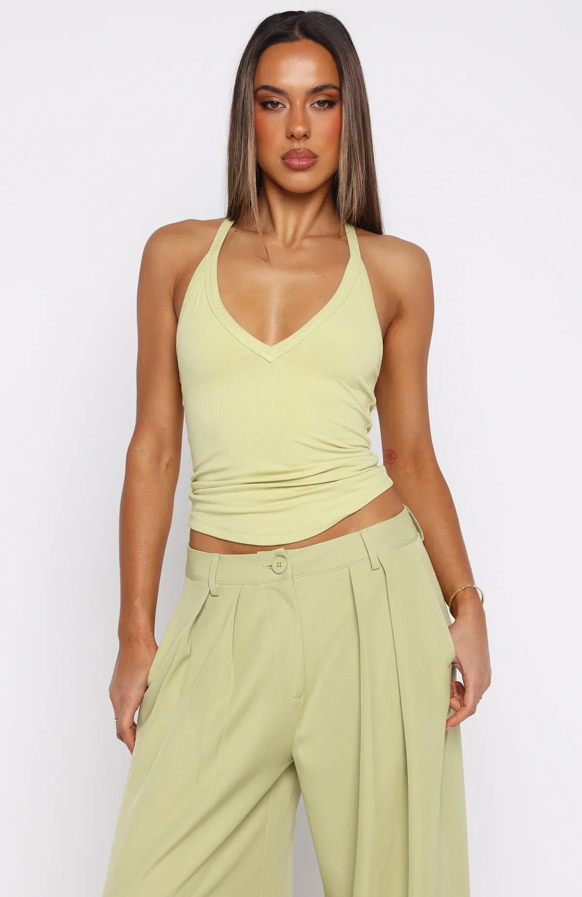 Figuring Out Feelings Tank Chartreuse