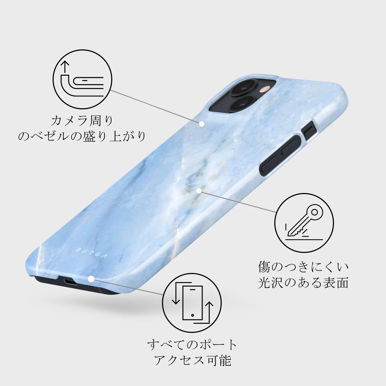 Fluffy Clouds - iPhone 13 Mini ケース