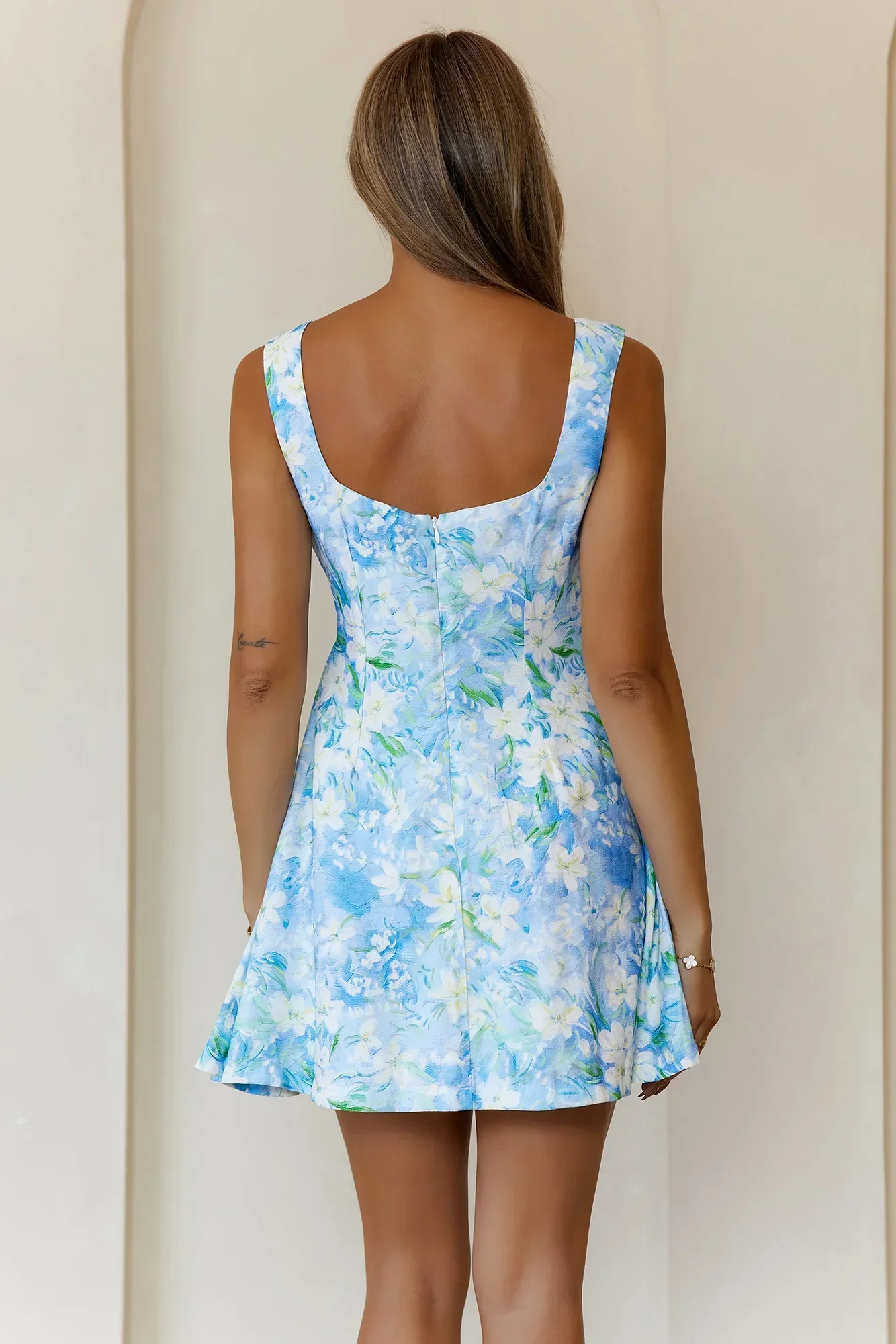 Clio Side Flare Hem Mini Dress