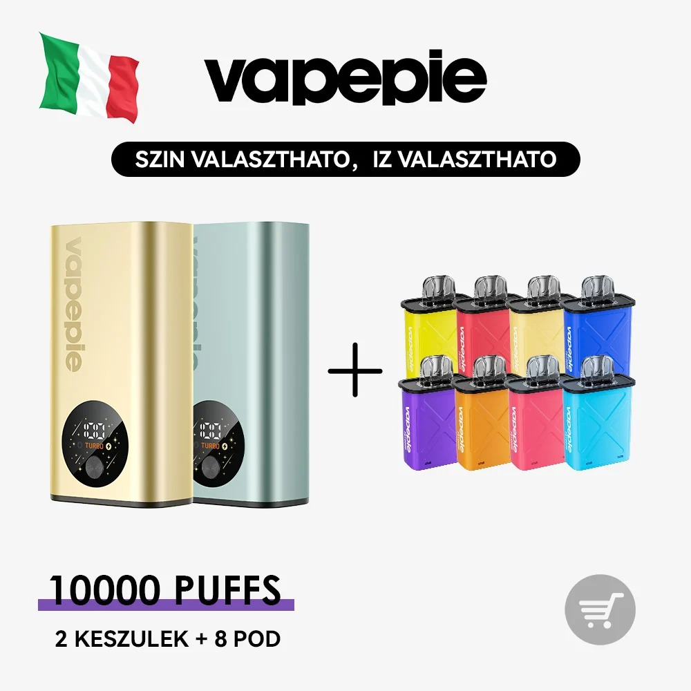 VAPEPIE FlexSwitch 10000 – Zestaw Barati: 2 urządzenia + 8 lub 10 Podów