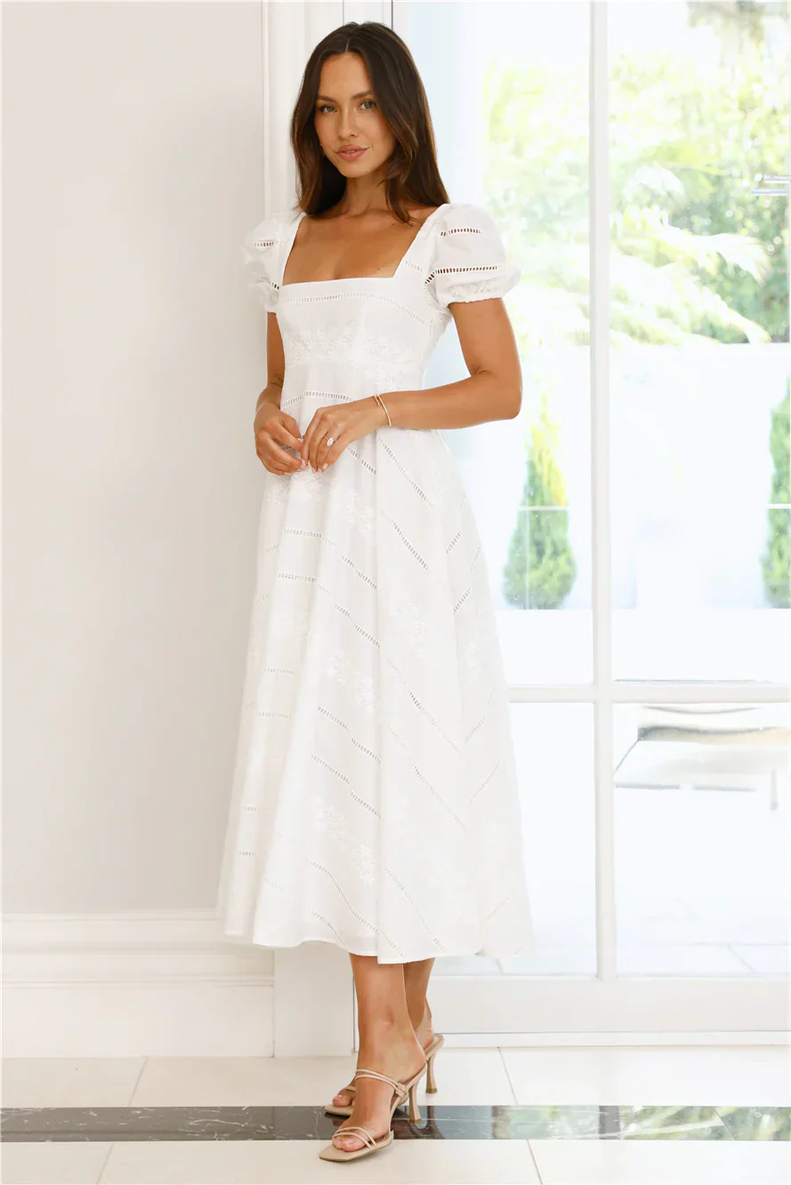Honeysuckle Haven Maxi Dress White - luluinthesky