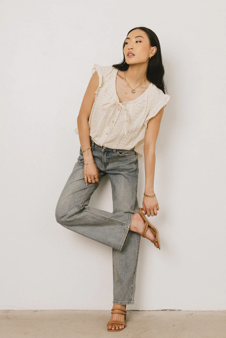 Rome Floral Blouse in Yellow