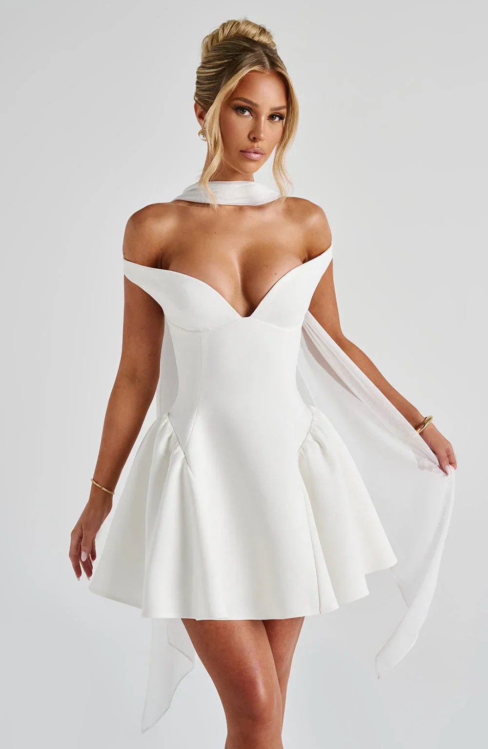 Marla Mini Dress - Ivory - luluinthesky