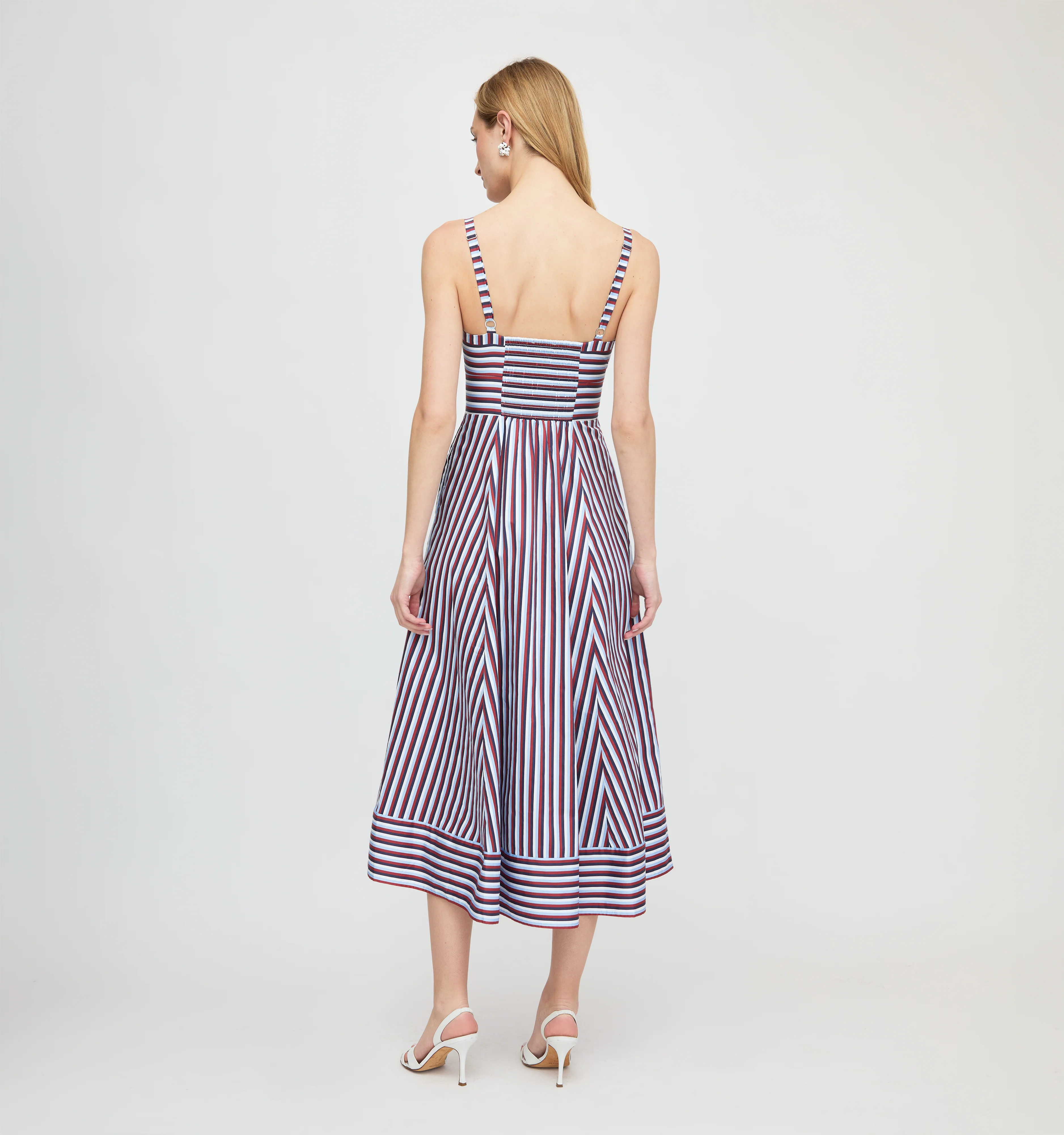 The Margot Dress - Firecracker Stripe