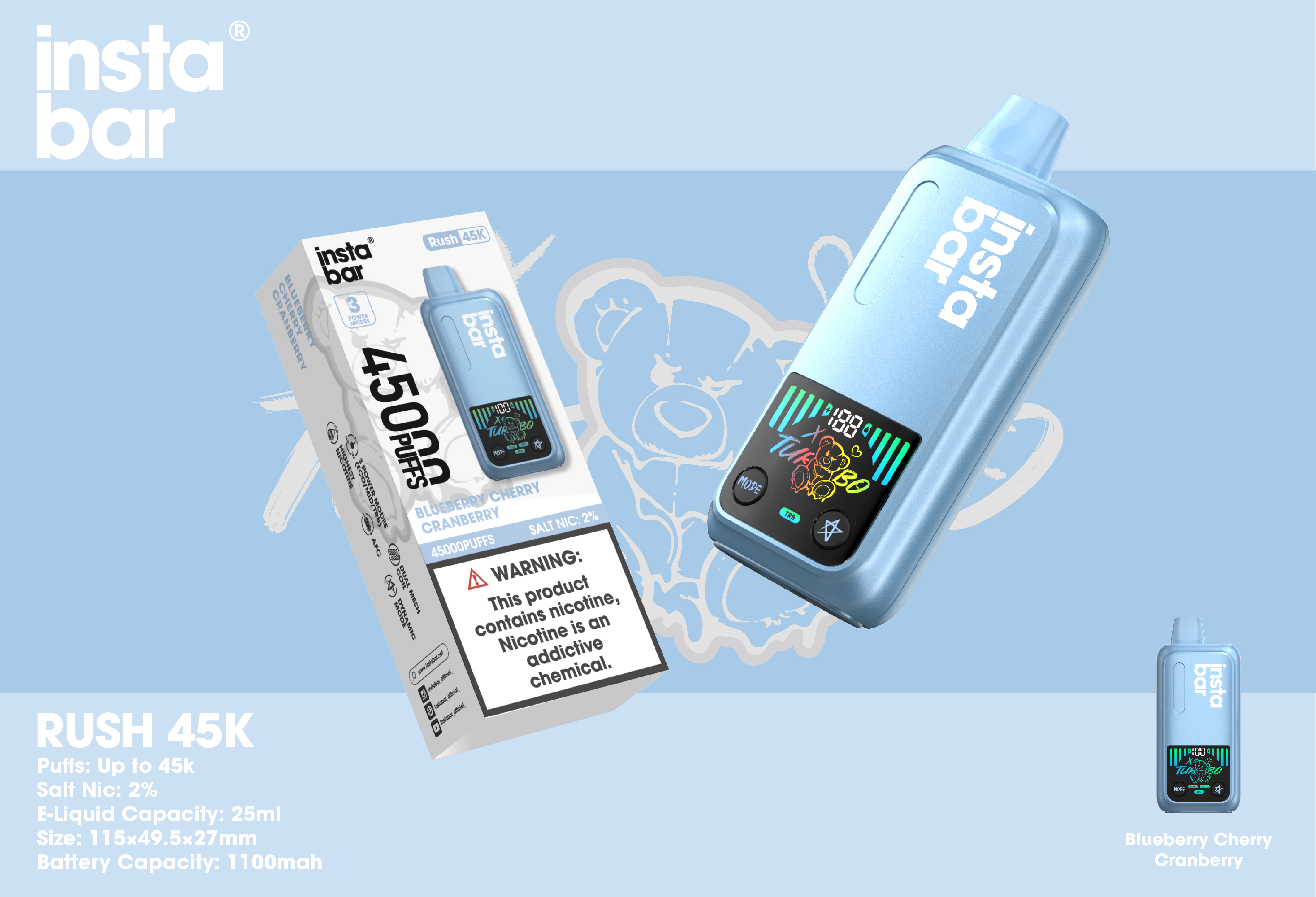 Instabar Rush 45K - mogicvape.pl