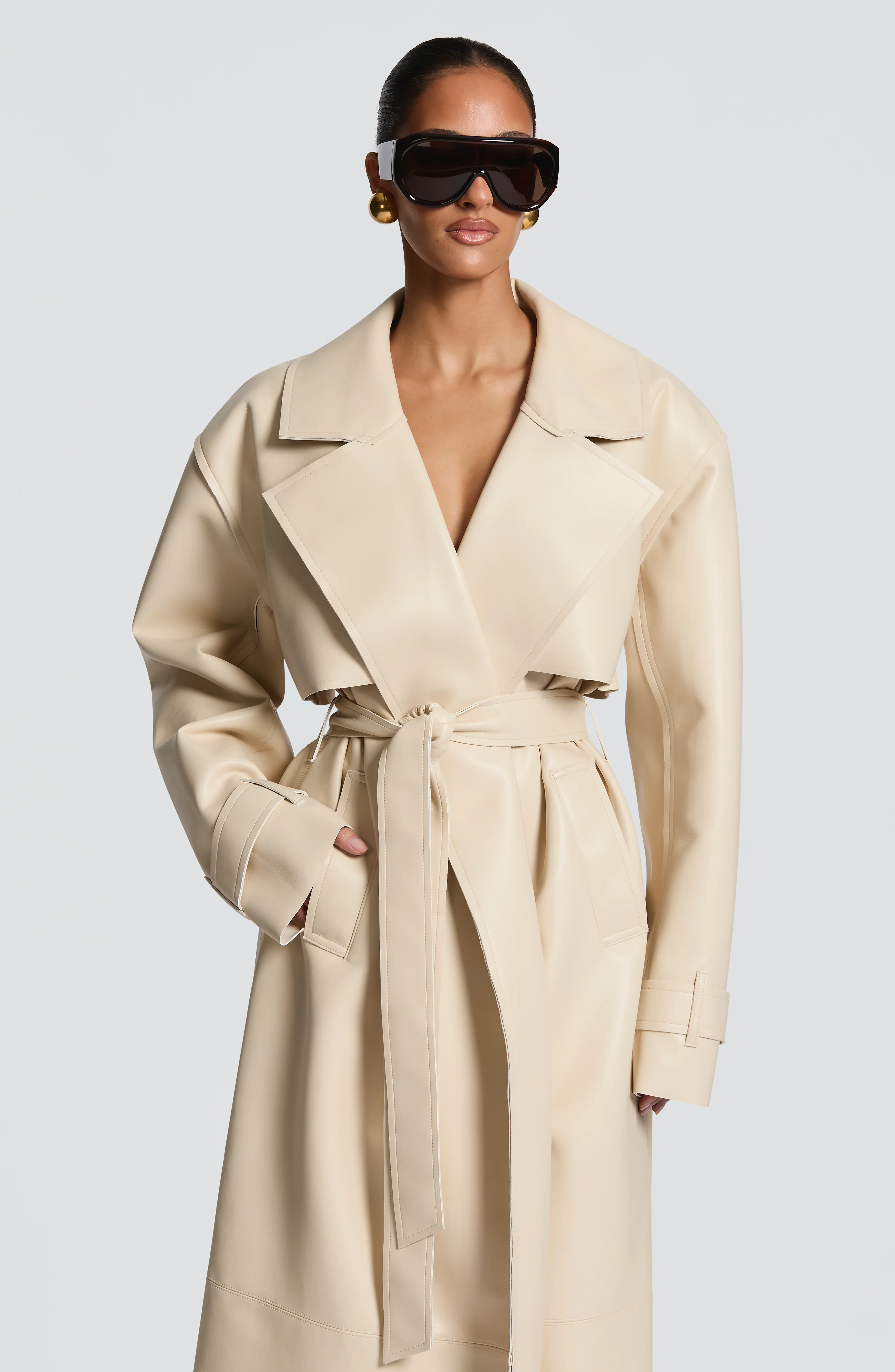 Bridget Trench Coat - Cream