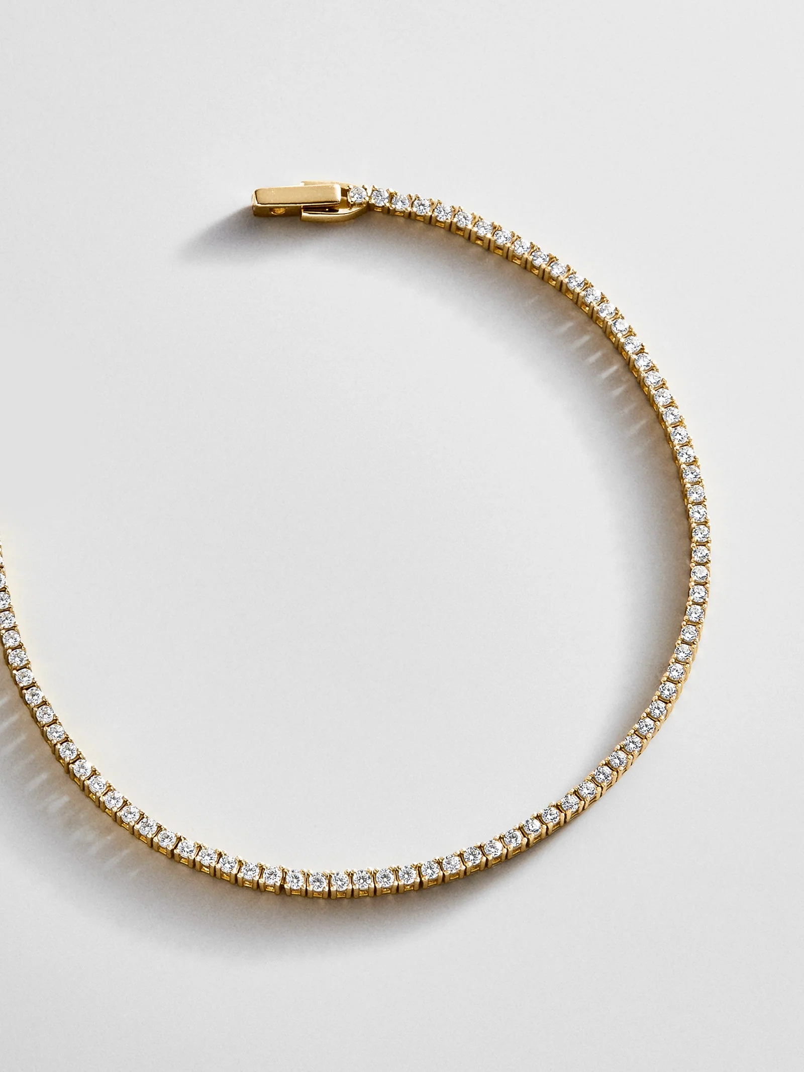 Billie 18K Gold Tennis Bracelet  - 18K Gold Plated Sterling Silver