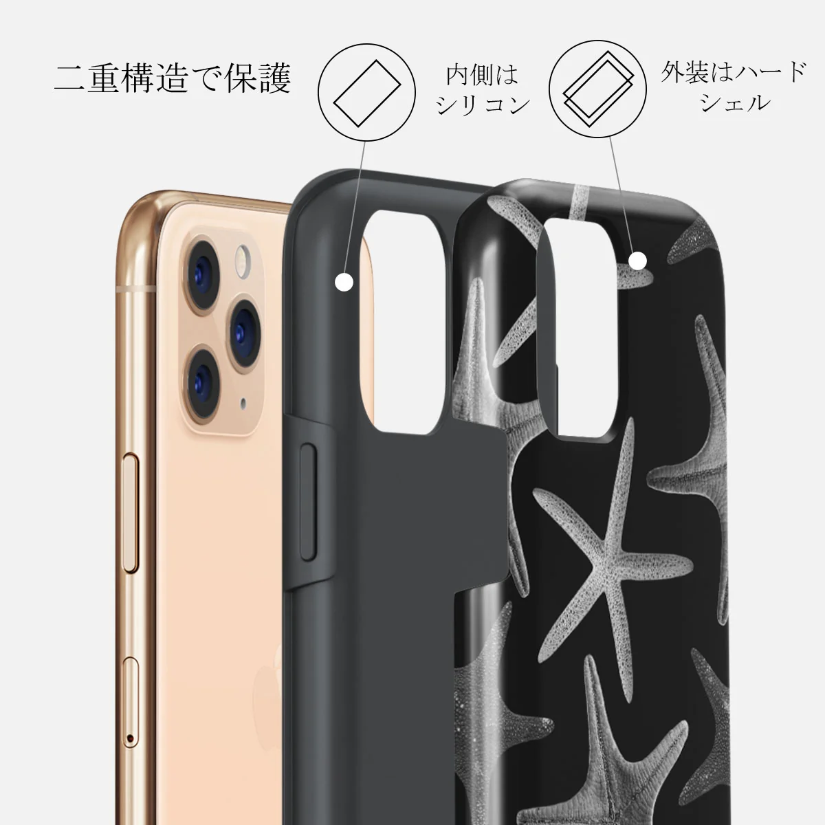 Midnight Ocean - iPhone 11 Pro Max ケース