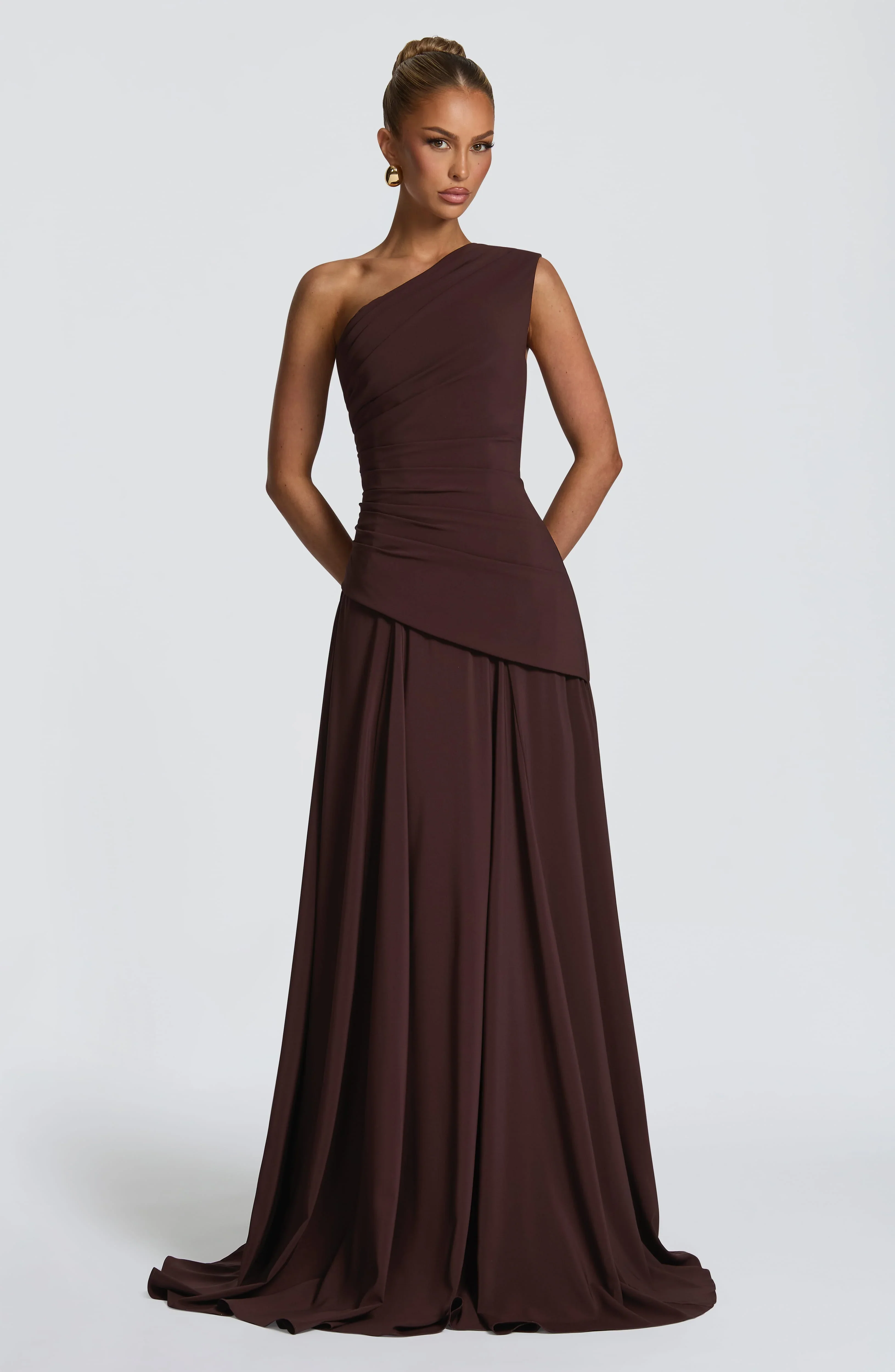 Bianca Maxi Dress - Plum Brown
