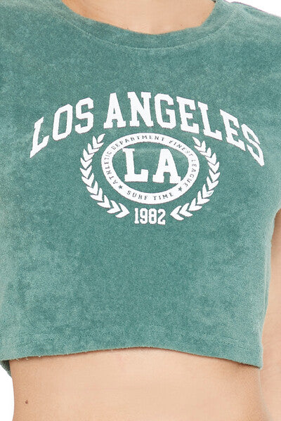 Los Angeles Graphic Cropped Tee