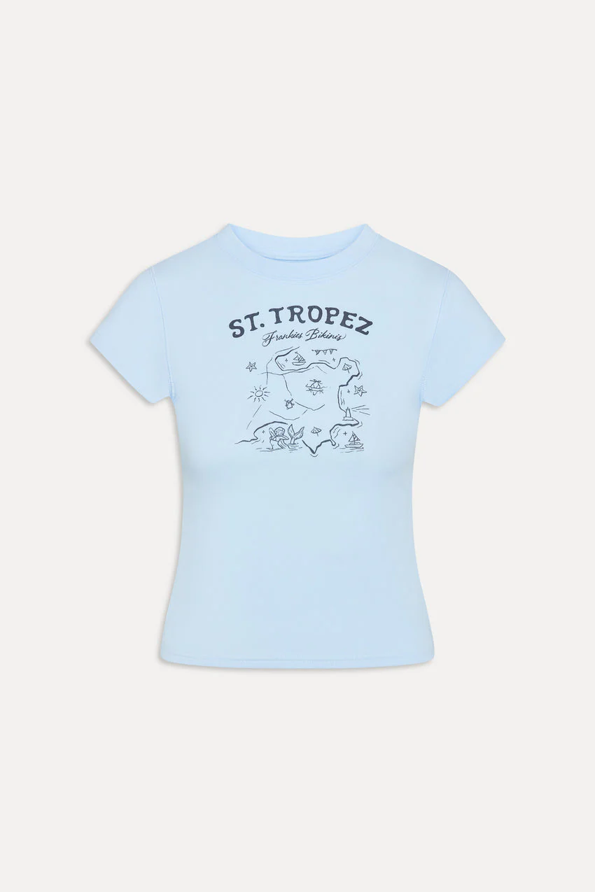 Eva Cotton Tee - French Riviera - luluinthesky