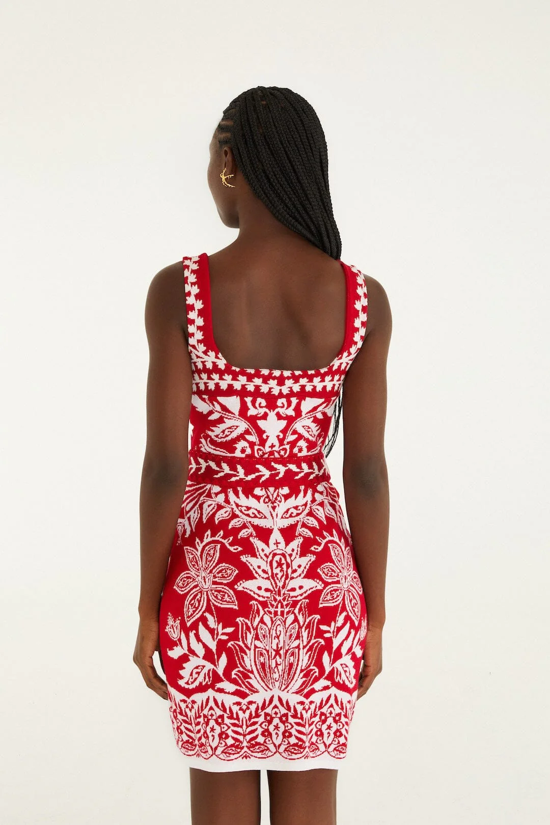 Red Miranda Knit Mini Dress