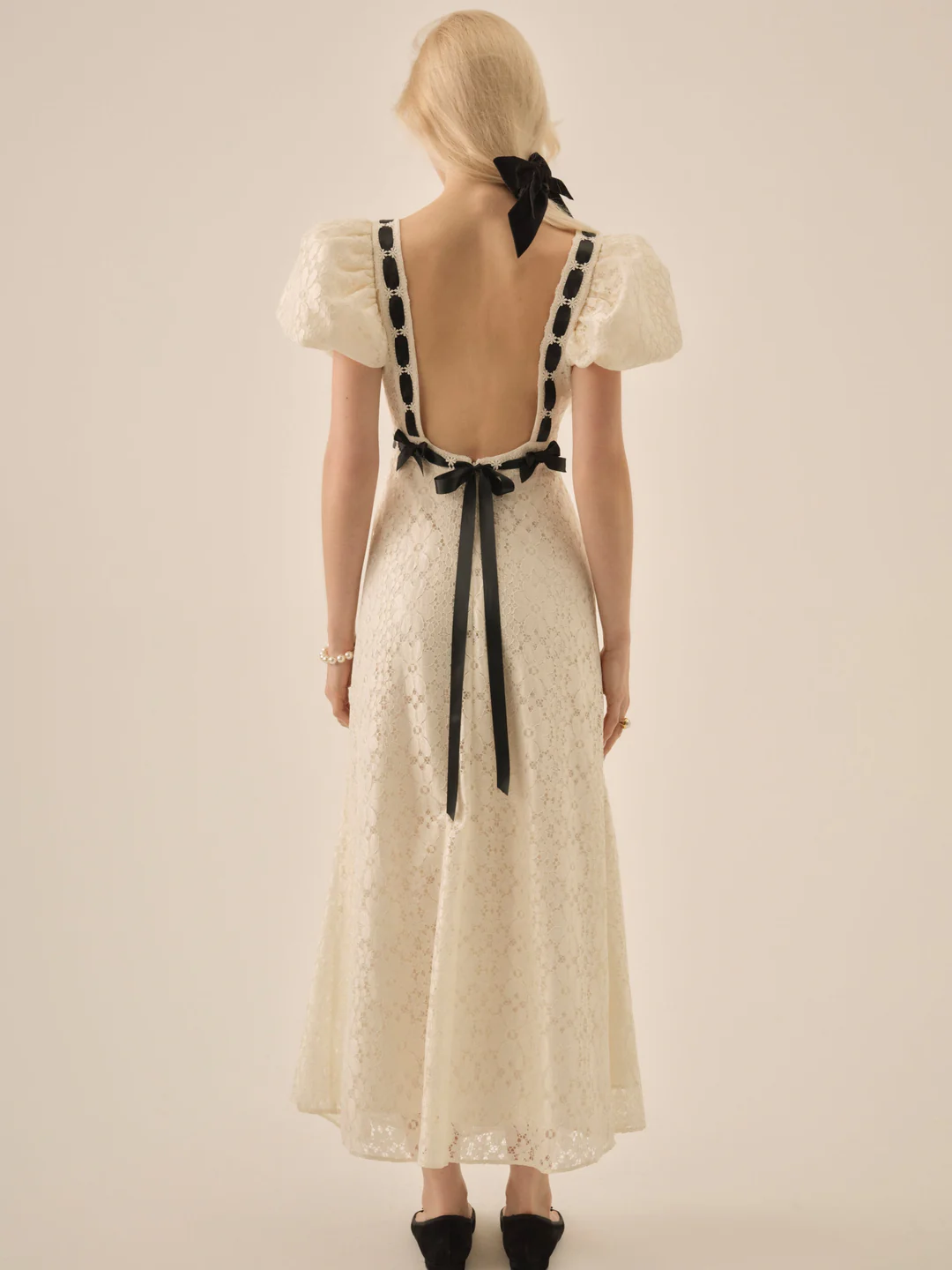 Creampuff Lace Maxi Dress