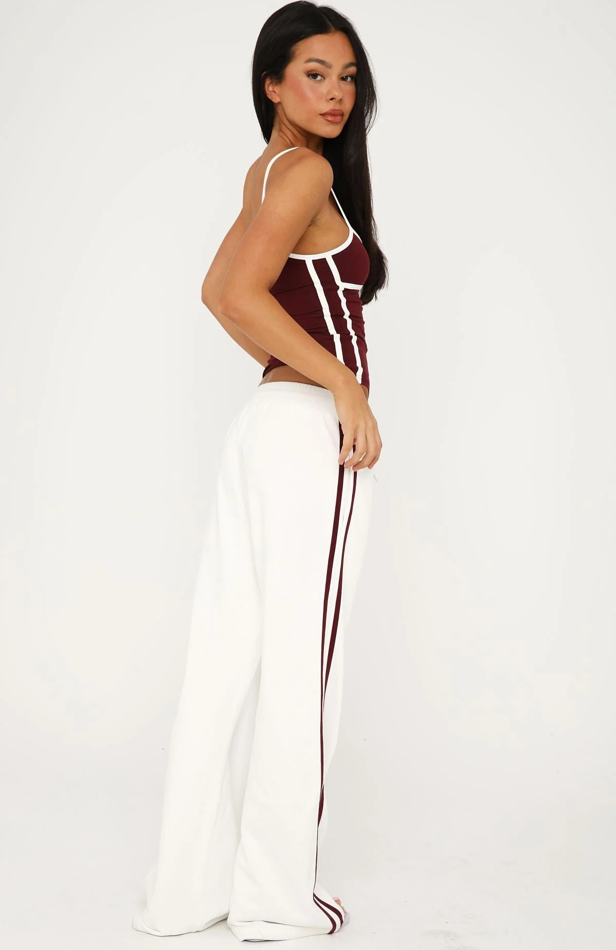 Breaking Your Heart Track Pants White