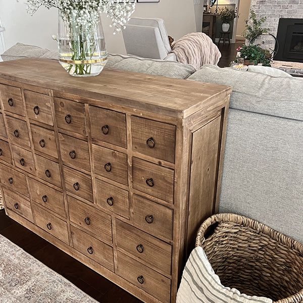 Victorian Workshop Wooden Chest of Drawers
