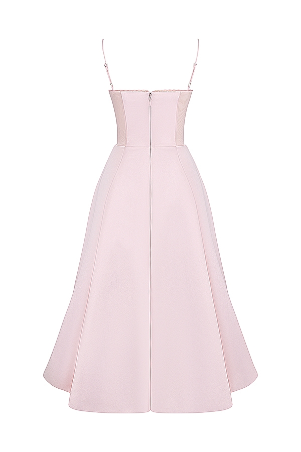 ballerina pink midi dress