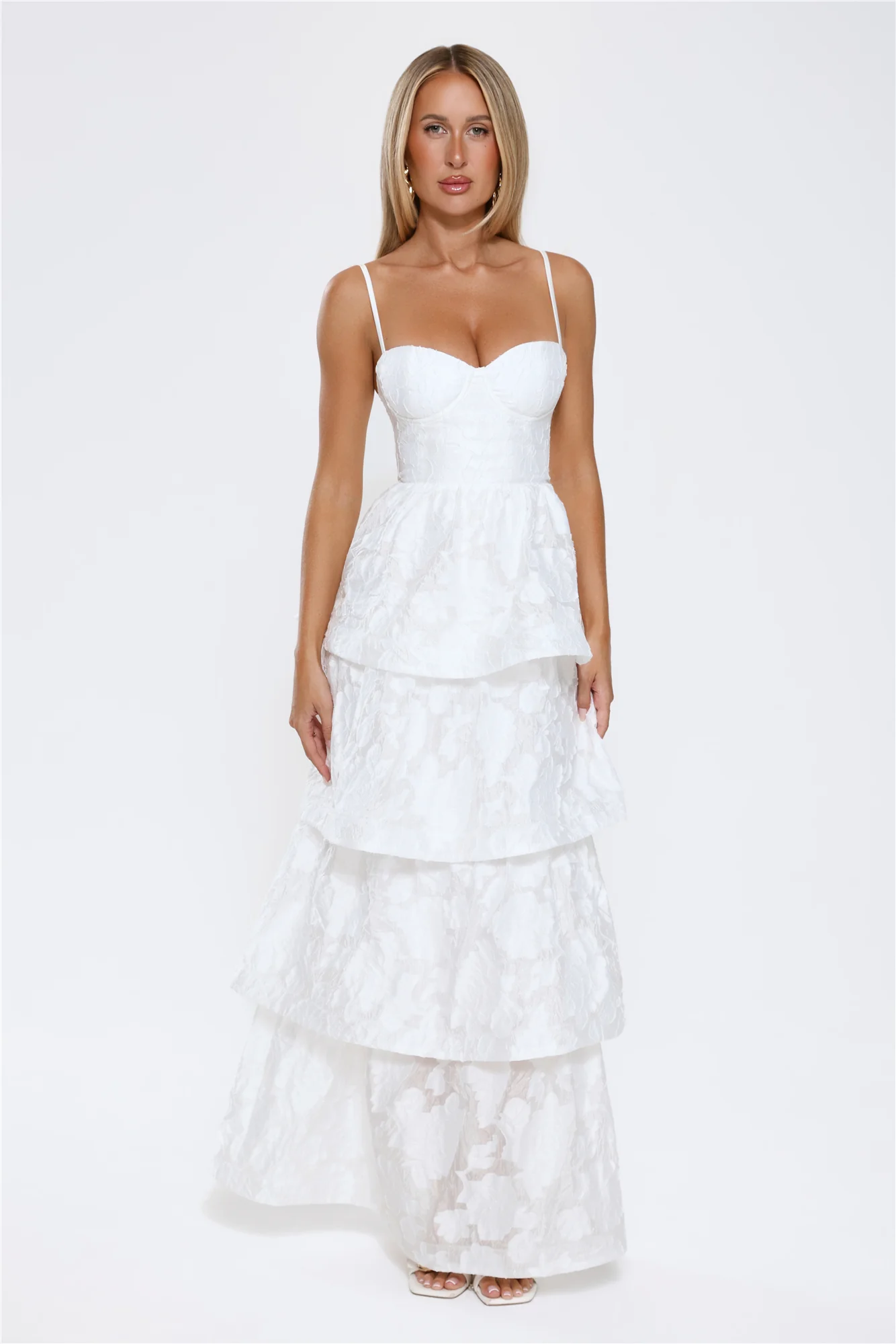 Elevated Desire Maxi Dress White - luluinthesky