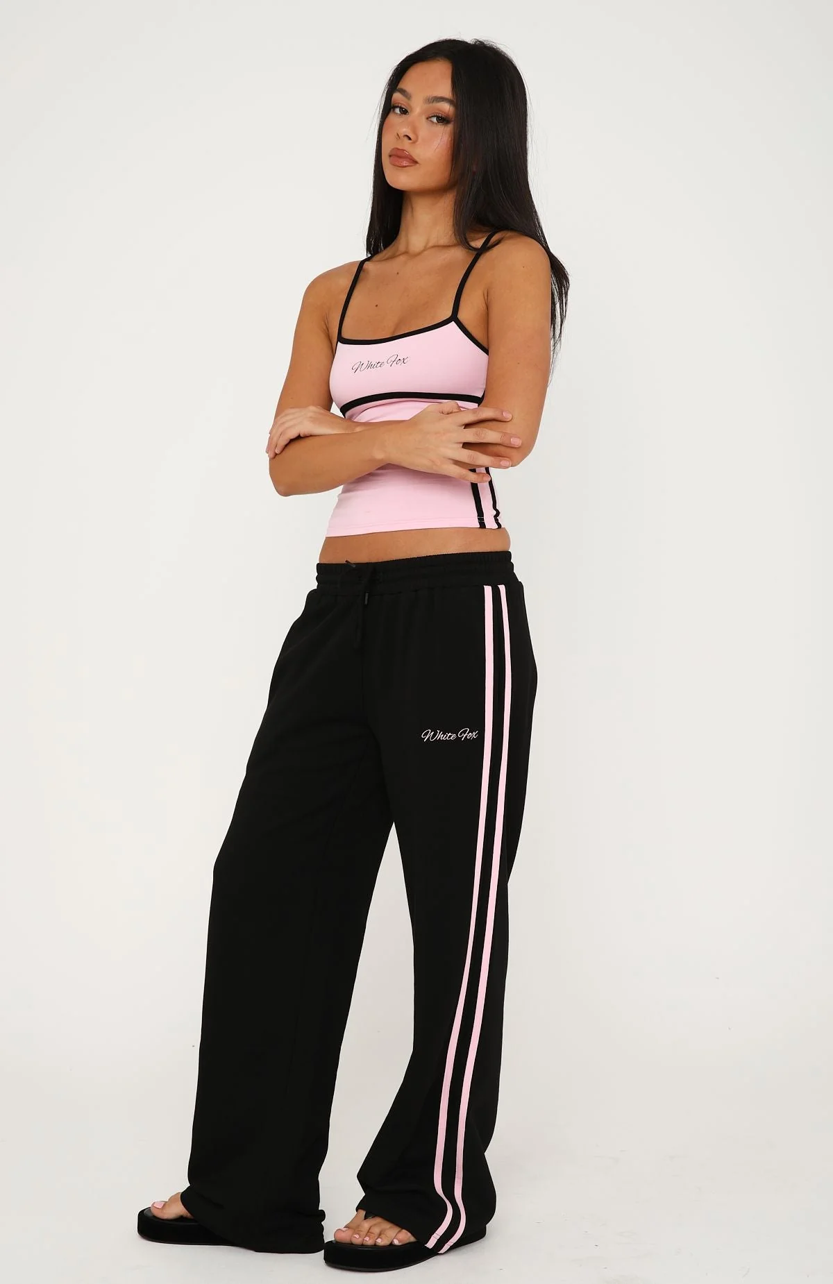 Breaking Your Heart Track Pants Black